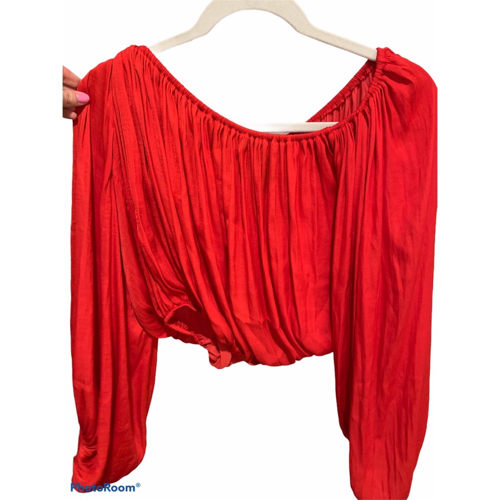 Crop Red F21 Top